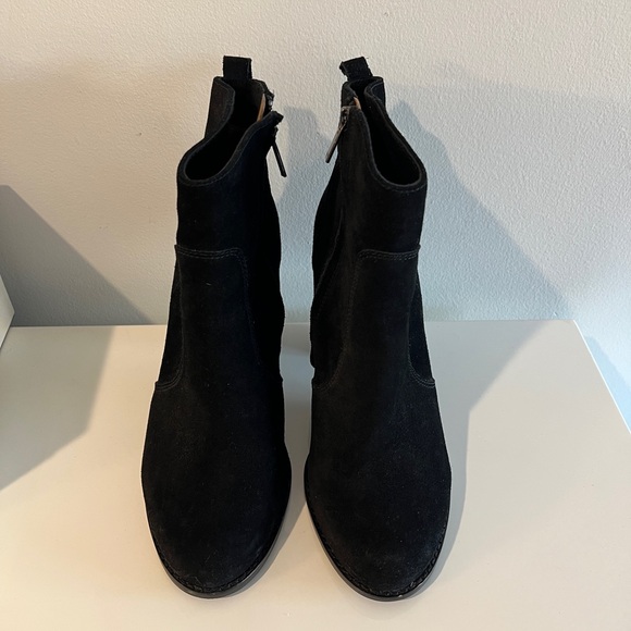 Joie Black Suede Ankle Bootie - Size US 9/EU 39 - Picture 3 of 5